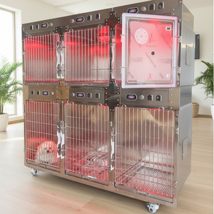 Jaula Veterinaria <span class=keywords><strong>de</strong></span> Acero Inoxidable 304 con Pantalla <span class=keywords><strong>de</strong></span> Temperatura y Humedad, para <span class=keywords><strong>Hospital</strong></span>, a Bajo <span class=keywords><strong>Precio</strong></span> - Product Image 1