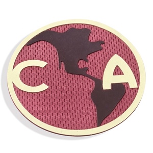 Vêtements de sport Logos de marque Embossed 3D Printed Rubber Heat Seal Iron on Fabric Silicon Patches for Clothes - Product Image 2
