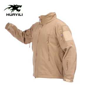 Veste Tactique à Capuche pour Hommes Uniforme de Combat Manteaux de Camouflage SoftShell Imperméables en Polaire Chaude