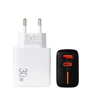 SKYLIGHT SK-PD31 30W Multi-Protocol PD QC3.0 Pengisi Daya Cepat Adaptor Daya Port Ganda Tipe-C/USB-A Colokan EU/US/UK