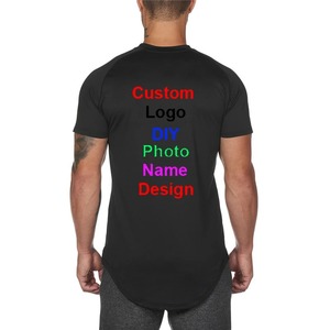 Camiseta personalizada para correr con logotipo de marca, malla transpirable, manga corta, Fitness, gimnasio, Top para hombres, uniforme de entrenamiento deportivo - Product Image 2