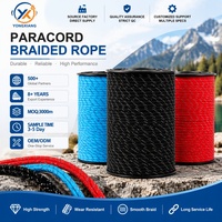 Paracord Réfléchissant 550lb 4mm 7 Brins Corde de Parachute Bobine en Gros 50 100 200 500 1000ft pour Camping Randonnée Survie