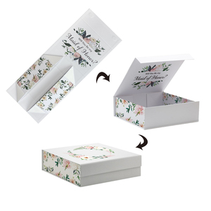 HENGXING – boîte magnétique de <span class=keywords><strong>demande</strong></span> de <span class=keywords><strong>mariage</strong></span> pour demoiselle d'honneur, avec logo personnalisé, avec ruban - Product Image 2