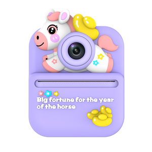 Appareil photo instantané pour enfants avec rouleaux de papier, écran 2,4 pouces, vidéo HD 1080P, cadeau de festival pour filles et garçons de 3 à 12 ans - Product Image 2