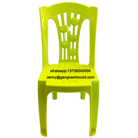 Moule de chaise en plastique injecté, chaise de salle à manger en PP sans accoudoirs, fabrication de moules de chaises en plastique injecté à Taizhou, Chine