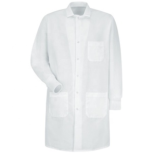 Unisex Laboratorio Magazzino Medici Cappotto <span class=keywords><strong>Bianco</strong></span> A <span class=keywords><strong>Maniche</strong></span> Lunghe Ospedale Infermiera Medico Uniforme <span class=keywords><strong>Camice</strong></span> da laboratorio - Product Image 2