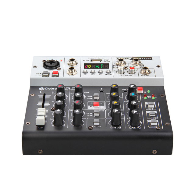 Professional Audio Interface PC Sound Card High Sampling Rate Musical Instrument Mixer Noise Cancelling for Studio Recording
