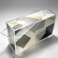 Boîte de présentation magnétique en acrylique transparent de qualité supérieure pour articles de collection de bureau, série 151