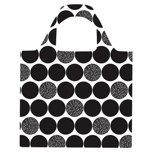 Shopping Bag Folding Travel Folded Polyester Bucket Bag Custom Shopping Polythene Foldable Bagfoldable Poly Bags LOQI For Factory Price