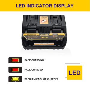 Remplacement <span class=keywords><strong>Urun</strong></span> 2 canaux pour remplacement du chargeur Dewalt pour batterie Dewalt 20v perceuse sans fil chargeur de batterie pour outil électrique - Product Image 3