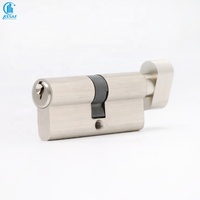 Llave DE SEGURIDAD DE Perfil Europeo para perilla, cilindro de puerta, cilindro de cerradura de Llave Maestra de latón, cilindro de cerradura de mortaja de latón macizo con pulgar
