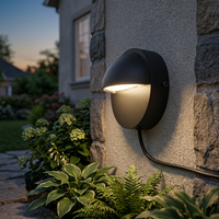 Lampes LED encastrées pour escaliers, murales, décoratives, extérieures, haute puissance, IP65, 2W, rondes, demi-lune, pour intérieur