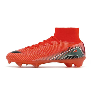 Chaussures <span class=keywords><strong>de</strong></span> football à crampons hauts, vente chaude, pour étudiants, enfants, adultes, lacets, chaussures <span class=keywords><strong>de</strong></span> football, respirantes, <span class=keywords><strong>en</strong></span> maille, crampons longs - Product Image 3