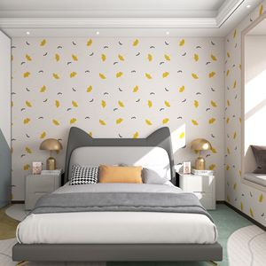 Carta da parati moderna rosa carina per la camera da letto dei bambini ispessita disegno del bastone di buccia impermeabile cartone animato <span class=keywords><strong>sfondo</strong></span> muro - Product Image 5