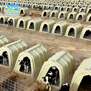 Abri individuel pour veau en PE résistant aux intempéries et aux UV, directement de l'usine, pour l'élevage de veaux en ferme laitière - Product Image 1