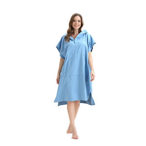 Serviette de plage <span class=keywords><strong>Poncho</strong></span> à capuche en microfibre pour adultes, vente en gros, en vrac, personnalisée - Product Image 5
