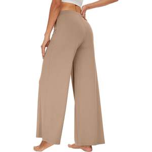 Pantalons Palazzo à Jambes Larges pour Femmes en Vente en Gros, Viscose Bambou, Pantalons de Yoga, Tailles S-XXL - Product Image 2