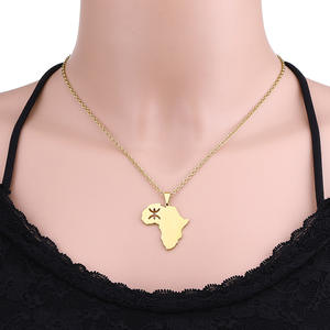 Nouvelle Arrivée Creux Carte Forme Collier Afrique Carte Berbère Signe Pendentif Africain Berbère Kabyle <span class=keywords><strong>Amazigh</strong></span> <span class=keywords><strong>Bijoux</strong></span> - Product Image 5