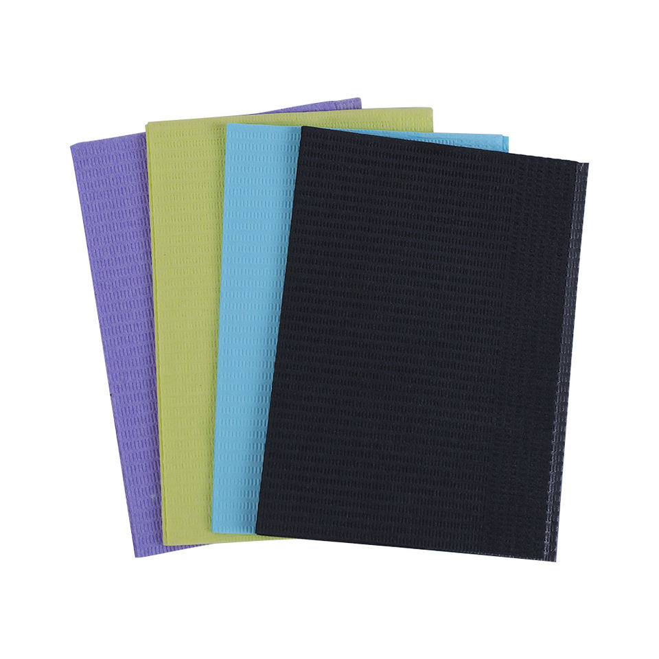 JMU Black Dental Bibs 500 Pcs, Disposable Tattoo Bibs 3 Ply Waterproof Table Covers 13 X 18 4 Packs Of 125 - View #9