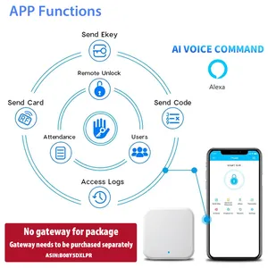 APP telecomando Wifi tastiera intelligente codice di sicurezza impronta digitale maniglia della porta serratura digitale