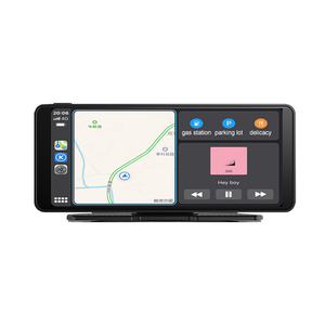 شاشة سيارة أبل لاسلكية IPS تعمل باللمس 4K HD لوحة القيادة المحمولة والملاحة 2.5d شاشة تعمل باللمس منحنية مراقبة سيارة AHD - Product Image 1