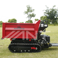 Offre Spéciale ANT Mini Dumper BY1000 Piste Hydraulique Auto-Déchargement Brouette à chenilles pour les fermes et la vente au détail avec roulement fiable
