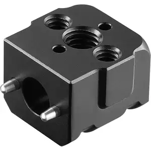 Cube carré creux en acier inoxydable 316 noir fileté personnalisé