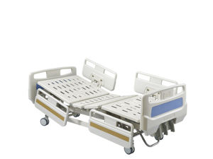 Cama Eléctrica Manual de Seguridad para Uso Médico <span class=keywords><strong>Hochey</strong></span>, de Acero Inoxidable, Doble Balancín, Alta Capacidad de Carga, para Hospitales y Clínicas - Product Image 3