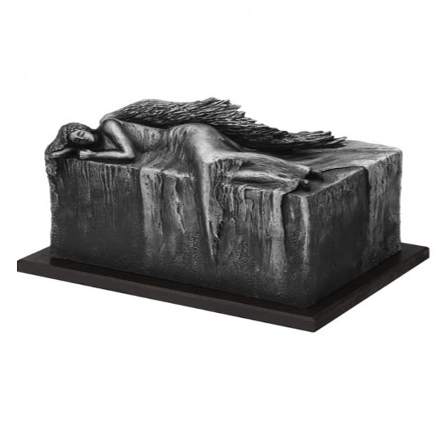 Полимерная черная урна, погребальная урна, урна, ангел, урна