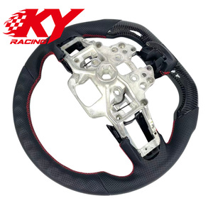 Volant en fibre de carbone personnalisé haut de gamme pour Ford Shelby <span class=keywords><strong>V8</strong></span> Super Snake Mach1 <span class=keywords><strong>Mustang</strong></span> S550 GT350 GT500 Coupé 2015-2023 - Product Image 3