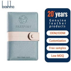 Tarjetero de Cuero PU Personalizado al por Mayor, Estilo Ejecutivo, para Viajes, Sublimación, Personalizado para Tarjetas de Identificación, Tarjetas de Visita y Pasaportes - Product Image 1