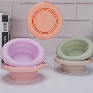 Bol en silicone pliable et réutilisable de qualité alimentaire OEM, coloré, pour l'alimentation et l'abreuvement des animaux de compagnie en extérieur - Product Image 4