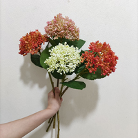 Handgemaakte Real Touch Kunstmatige Lelie Bloemen 84cm Lange Stamp Faux Zijde Lelie Met Coating Voor Luxe Decoratie