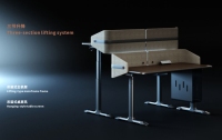 Bureau réglable en hauteur, bureau assis-debout, mobilier électrique, cadre de table en métal, structure de table de bureau