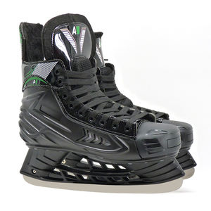 <span class=keywords><strong>Patines</strong></span> De <span class=keywords><strong>Hockey</strong></span> Sobre Hielo Recreativos Personalizados Negros Premium Elite Talla 45 Con Cuchillas Para Patinaje En Línea Y Cordones Para Junior - Product Image 6