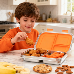 Новое поступление, детский многоразовый герметичный Ланч-бокс из нержавеющей стали - Product Image 2