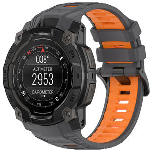 <span class=keywords><strong>Bracelet</strong></span> en Silicone bicolore pour <span class=keywords><strong>Garmin</strong></span> <span class=keywords><strong>Instinct</strong></span> 3 AMOLED <span class=keywords><strong>Bracelet</strong></span> de remplacement solaire 50mm 45mm bracelets de <span class=keywords><strong>montre</strong></span> intelligente - Product Image 4