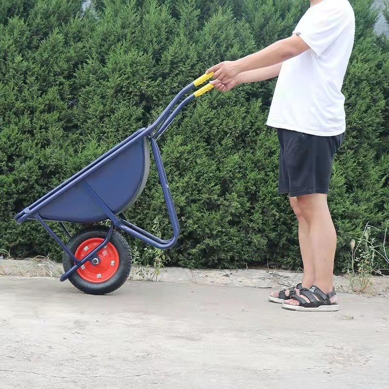 Металлическая садовая тачка для строительной площадки