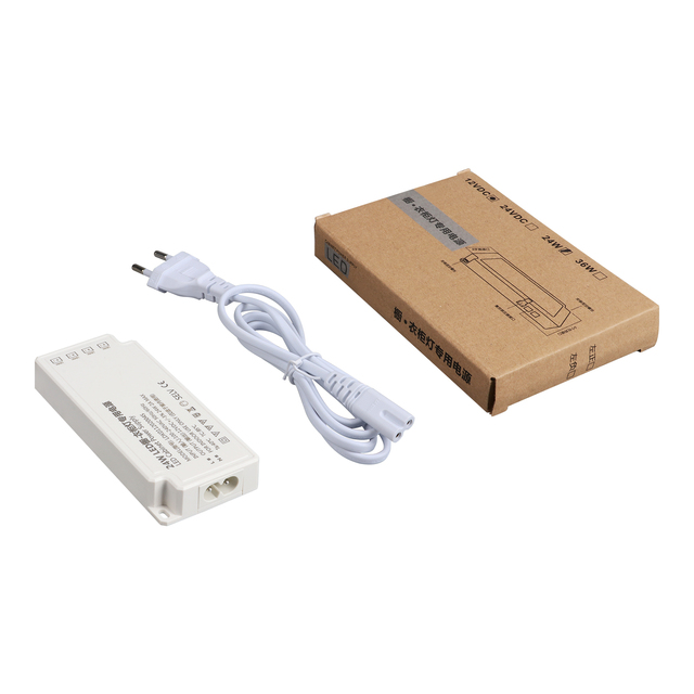 6-Port LED Driver Cabinet Power Supply with Sensor Switch 12V 24W Jumper High Output Current of 2A
