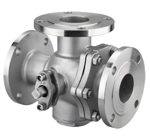 Q45F-16P thép không gỉ 304 3 cách t L Hướng dẫn sử dụng mặt bích bóng van ppl kín bóng van để kiểm soát nước - Product Image 2