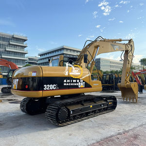 Excavatrice minière Caterpillar CAT320C d'occasion à bas prix, pelle sur chenilles de seconde main, pompe à engrenages, roulement central, 20 tonnes, excellent état - Product Image 3