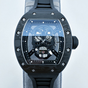 Reloj Automático Personalizado Hip Hop Black Warrior 052 Skull Hollow Mecánico de Alta Gama para Hombre, para Negocios y Discotecas - Product Image 1