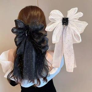 Pinza de pelo de alta gama con diseño de lazo y clip de tiburón para la parte posterior de la cabeza, accesorios para el cabello - Product Image 5