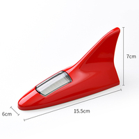 Lumières de décoration de voiture solaires, antenne aileron de requin, LED clignotantes anti-collision pour toit et queue, 8 modes