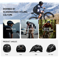 Casque de vélo de route avec feu arrière LED intégré, casque de cyclisme ventilé et protecteur pour les trajets quotidiens et les courses
