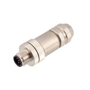 M12-Schraubtyp Gerad abgewinkelter Feldst ecker 2 <span class=keywords><strong>3</strong></span> 4 5 6 8 Stifte a B D CodePG7 PG9 Install ierbare Metall feld verbinder - Product Image 2