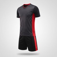Conjunto de Uniforme de Fútbol Personalizado por Sublimación, Impresión con Efecto Pincel, Uniforme de Fútbol de Secado Rápido y Transpirable, OEM, para Clubes y Equipos, MOQ 1 Pieza