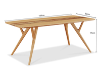 Mesa de comedor rectangular de madera sólida nórdica, muebles modernos para el hogar, nuevo diseño