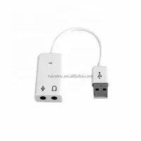 USB 2.0 Virtual 7.1-Kanal Xear 3D Externer USB-Soundkarten-Audio adapter für Windows XP Win 7 8