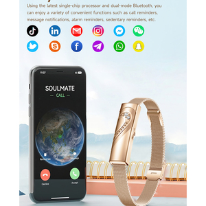 Pulsera Inteligente sin Pantalla para Parejas, Monitor de Frecuencia Cardíaca y Oxígeno en Sangre <span class=keywords><strong>24H</strong></span>, 45 Días de Autonomía, Resistente al Agua - Product Image 5